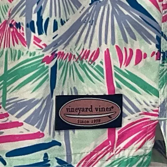 Vineyard Vines Chappy Swim Trunks Men's Size XL Cabana Crystal Blue Mesh Lined - Picture 4 of 11